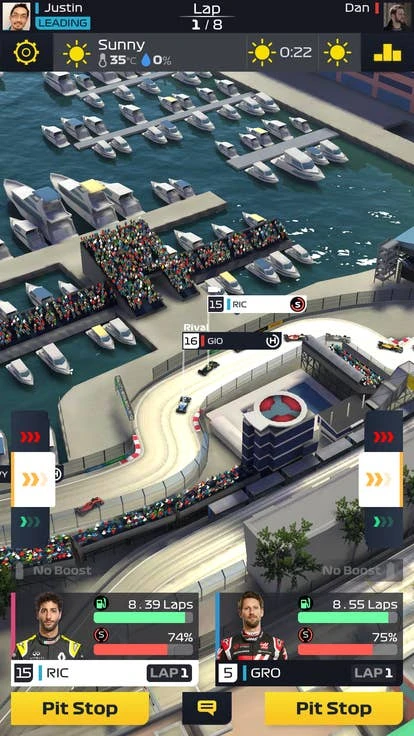 Hutch开发的主要移动赛车游戏