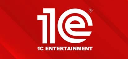 腾讯与1C娱乐合作 logo