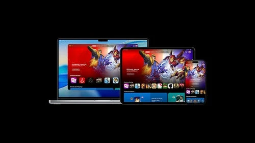 Apple Games 用户界面示意图