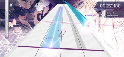 游戏截图：Arcaea节奏游戏界面