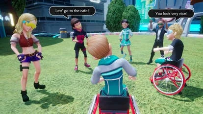 游戏中的社区互动画面