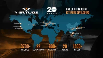 Virtuos国际合作网络，支持全球多地工作室合作