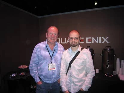 Livingstone 和 Tomb Raider 制片人 Toby Gard 的合影