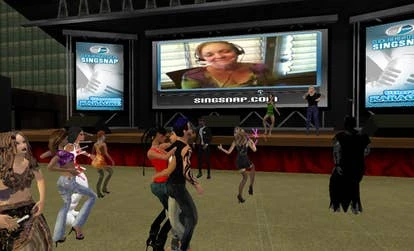 Utherverse虚拟世界截图，展示大人场景