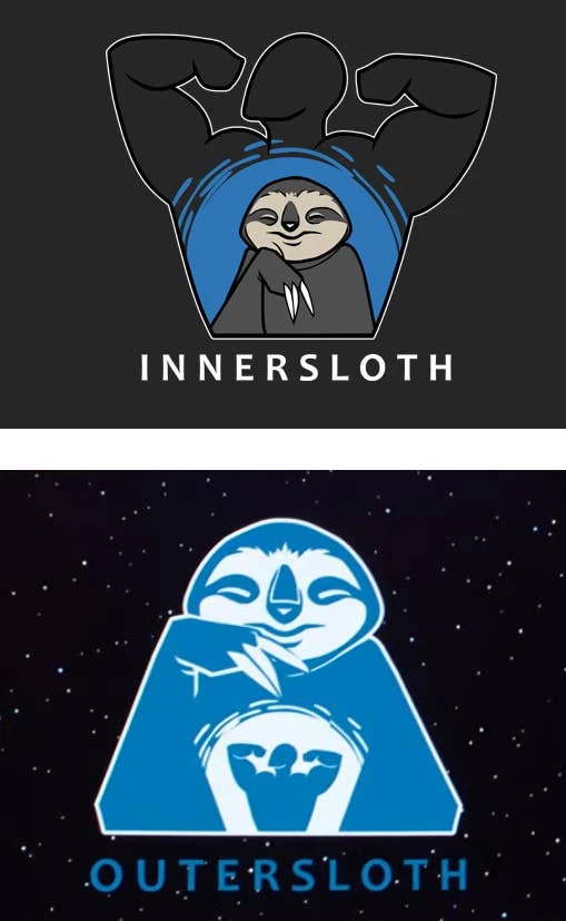 Outersloth与Innersloth徽标对比