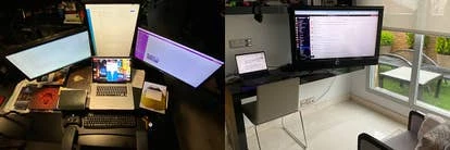 Raul Rubio的多屏工作站