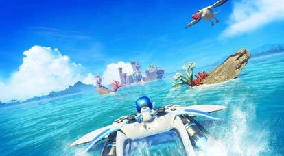 Astro Bot 充满PlayStation元素的画面