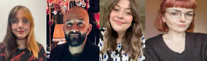 团队成员合影，包括Abbie Barker、Razi Abbas、Rachel Smith、Chynna Gibney