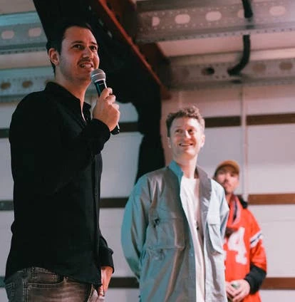 Tim Remmers与Dion Koster合影