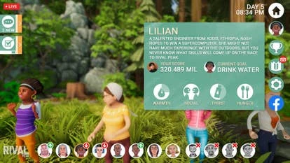 游戏中角啬信息界面