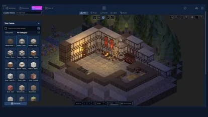 Adventure Forge平台界面，展现游戏创作工具