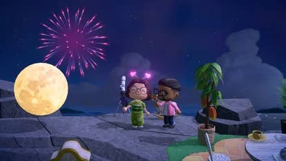 动物森友会烟花庆典截图