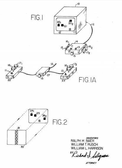 Baer第一份游戏专利页