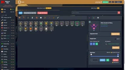 Melvor Idle游戏界面