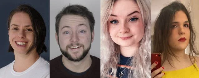 团队合照：Julia Brown, John Hannon, Caitlin Stratford, Victoria Torres