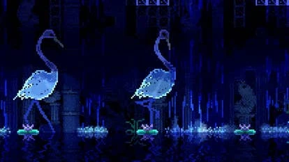 Jason与Leah的合影，背景为水鸟