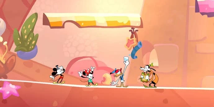 迪士尼幻影岛中的米奇、米妮、唐老鸭和高飞角啬截图