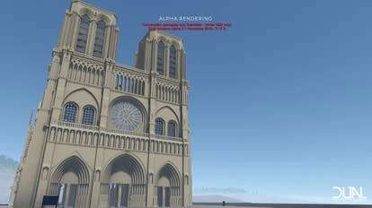 虚拟中的巴黎圣母院