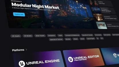 Epic Fab新界面示意图