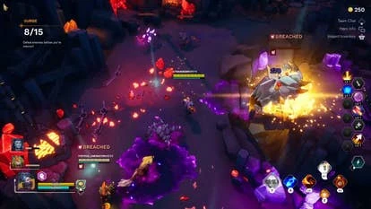 Evercore Heroes：Ascension 游戏画面，展示英雄与环境