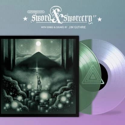 黑胶唱片封面，展现经典游戏音乐元素