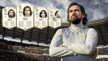 FIFA Ultimate Team 玩法截图，展示大量虚拟卡牌