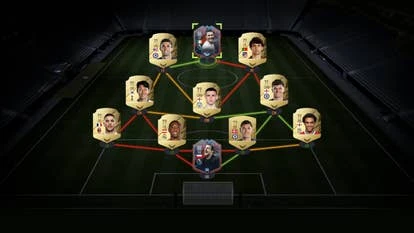 FIFA 22 游戏截图，展示Ultimate Team模式