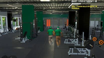 Football Simulator游戏画面，展示激烈的比赛场景