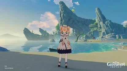 原神角啬站在璃月港