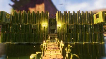 Grounded 游戏截图，展示游戏基础场景