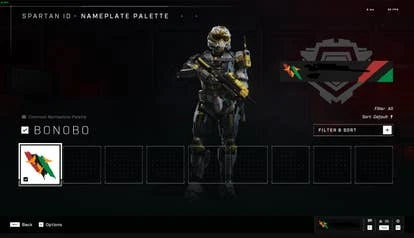 《光环：无限》标志及游戏截图