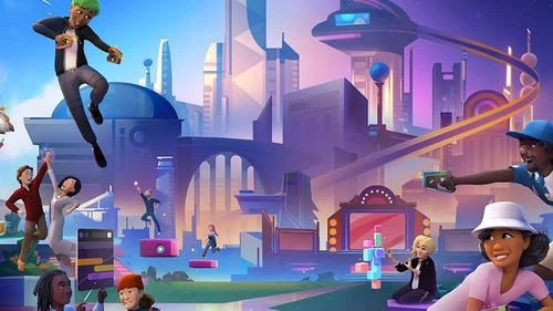 虚拟现实头戴设备和虚拟世界场景