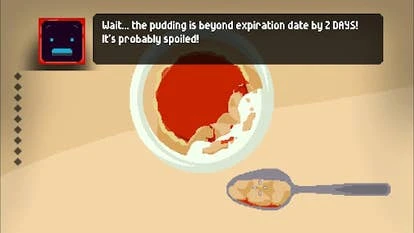 《FixFox》游戏截图，主角Vix与机器人共度时光