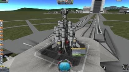 Kerbal太空计划中的火箭发she场景