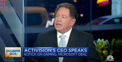 Activision Blizzard CEO Bobby Kotick during interview