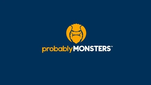 ProbablyMonsters公司Logo和游戏开发场景