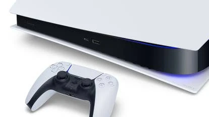 PlayStation 5主机特写图片