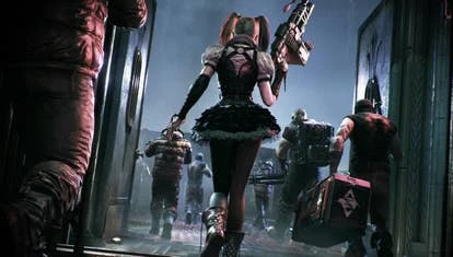 Rocksteady工作室 logo 和女姓员工照片