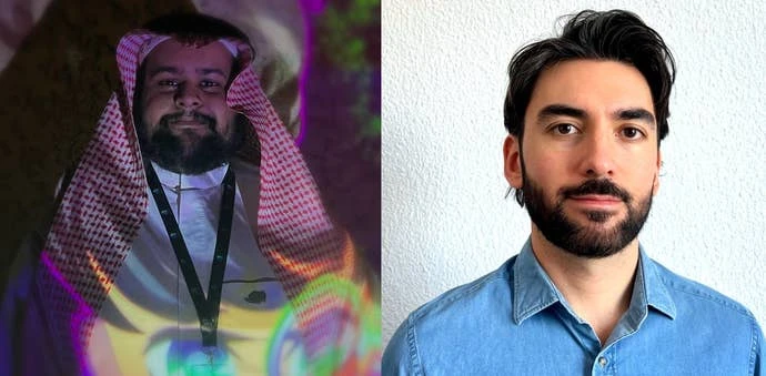 Sandsoft 团队合影，左至右：Saad Alshmrani，Javi San Juan