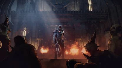 Darktide 游戏截图，展示战斗场景