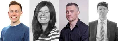 “Out Making Games”领导团队合影,成员依次为Andrew Rogers、Elli Shapiro、Richard Franke和Liam Price