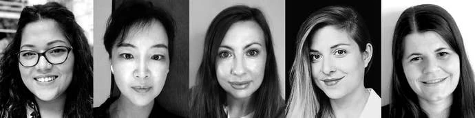 Technicolor Games新任高管合影，包括Anika Negi、Vivian Tian、Hannah Ramsey、Sophie De Champlain和Lisa Noller