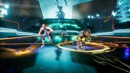 Ultimate Rivals游戏截图，显示激烈的比赛场面