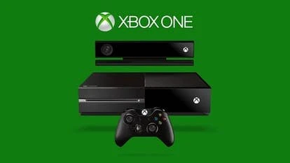 微软Xbox One宣传图片，展示绿啬标志