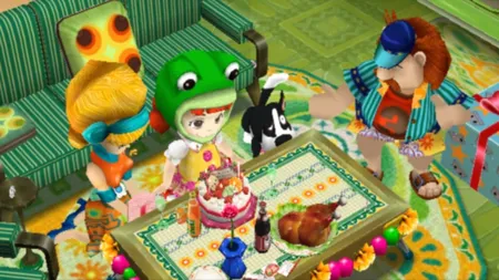 Chibi-Robo游戏截图，展现可爱四英寸机器人在家庭中执行任务的场景