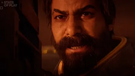 Saros游戏截图，展示未来科幻场景