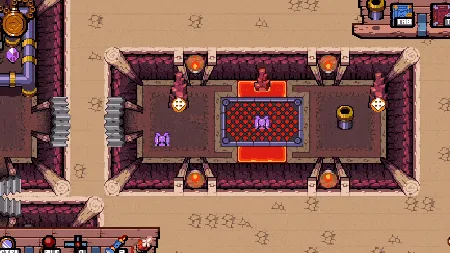 Quest Master游戏截图，展示像素风格地下城设计