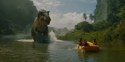 侏罗纪世界重生预告片重现经典恐龙书中最著名场景