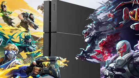 《漫威对决》游戏截图，展示超级英雄激战场面