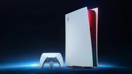 PS5游戏主机纵向摆放示意图